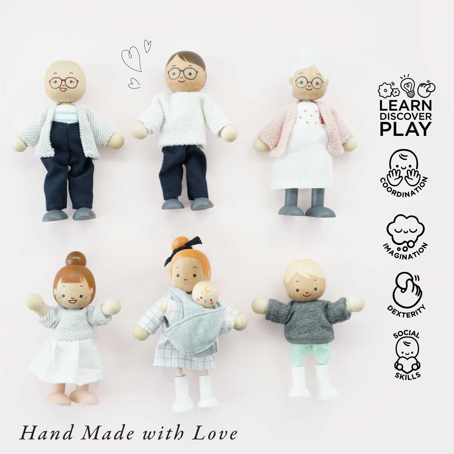 Dolls House Family - 7 Piece image number 2