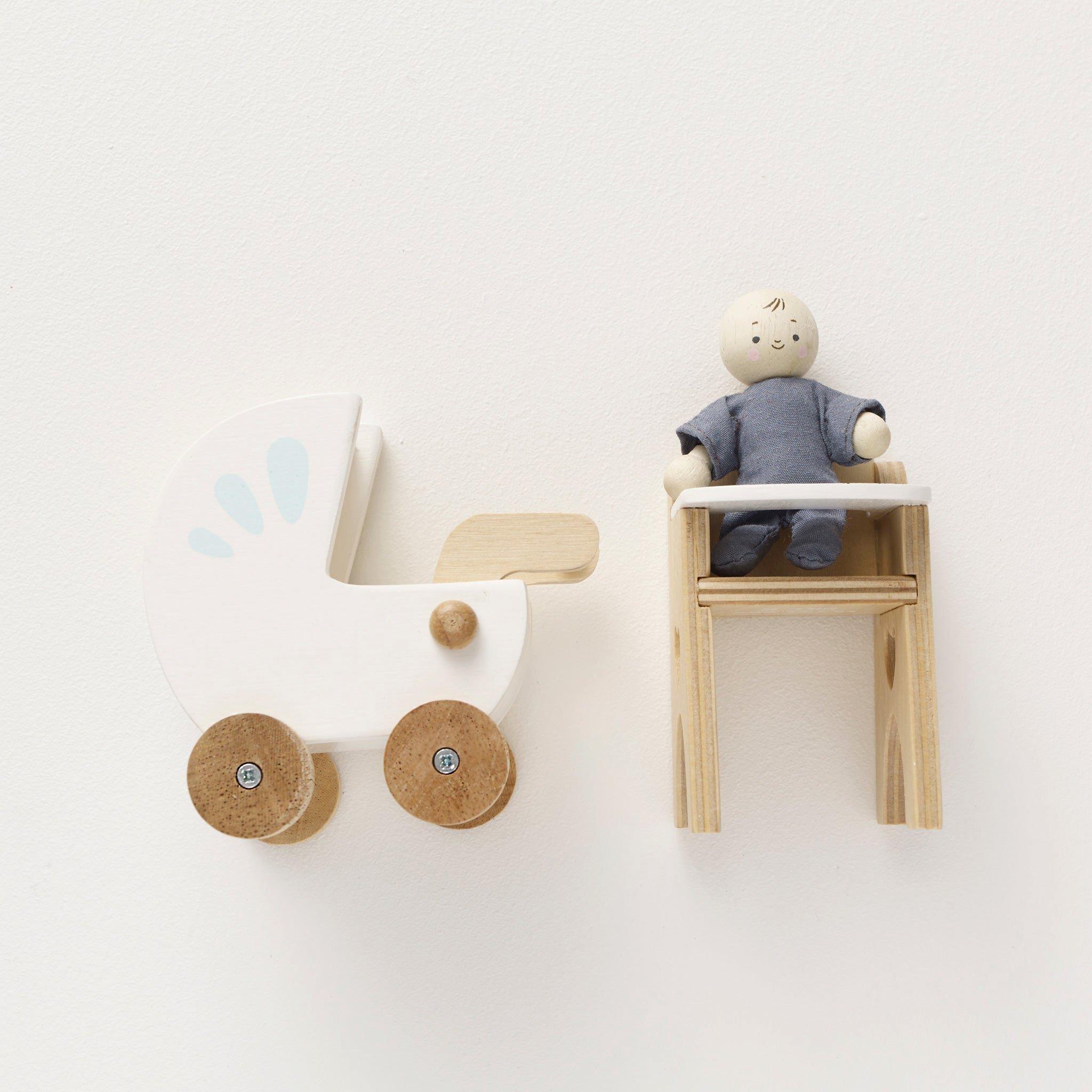 Dolls House Nursery & Baby Set - 5 Piece image number 1