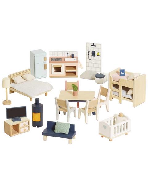 Complete Dolls house Furniture Set - 35 Piece