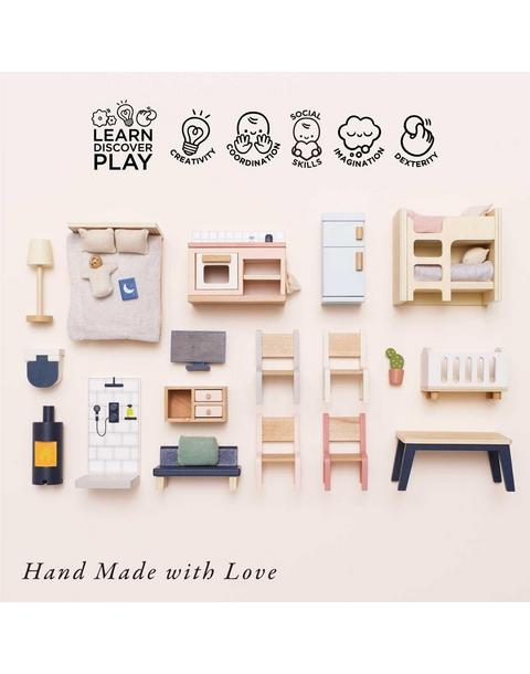 Complete Dolls house Furniture Set - 35 Piece