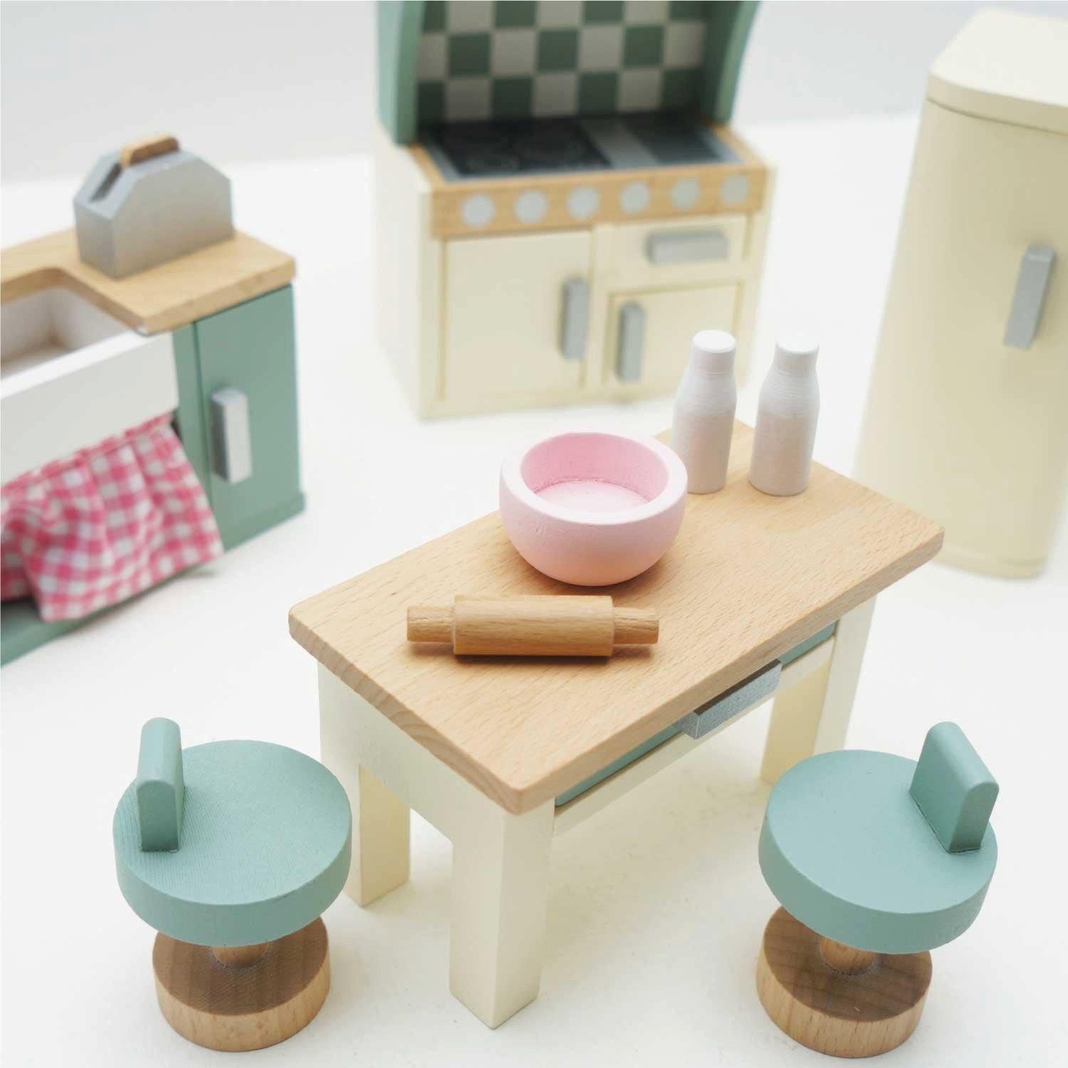 Wooden Dolls house Kitchen Furniture - 20 Piece image number 2