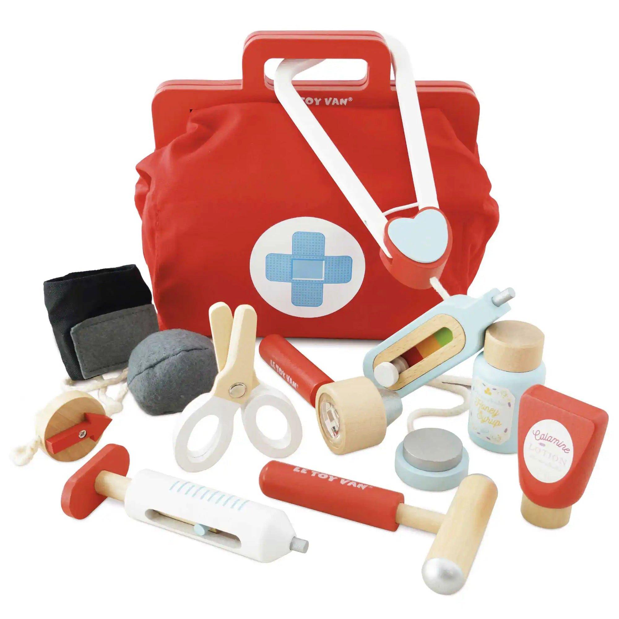 Vintage Doctor Roleplay Wooden Kit - 10 Piece