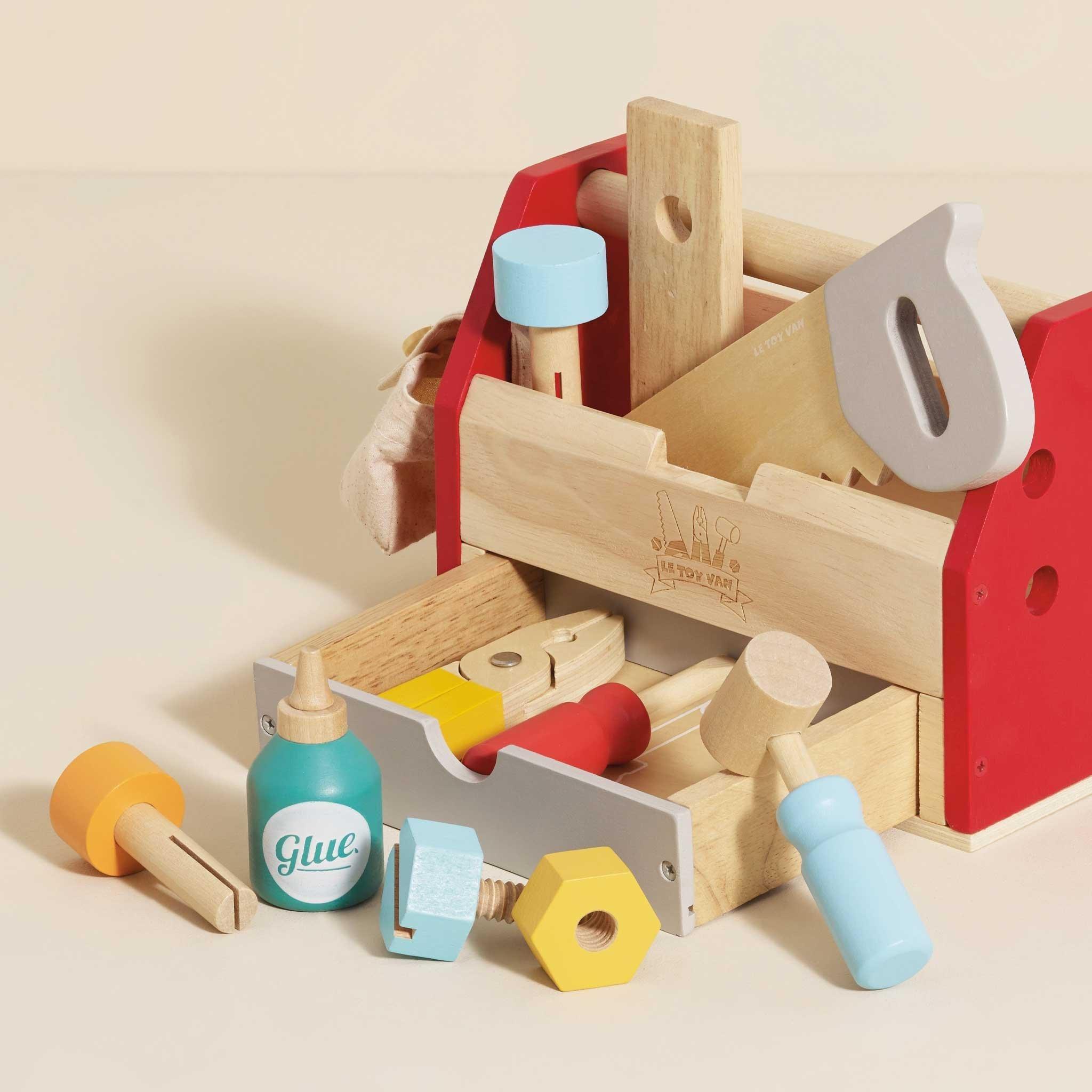 Tool Box & Wooden Tools - 11 Accessories image number 1