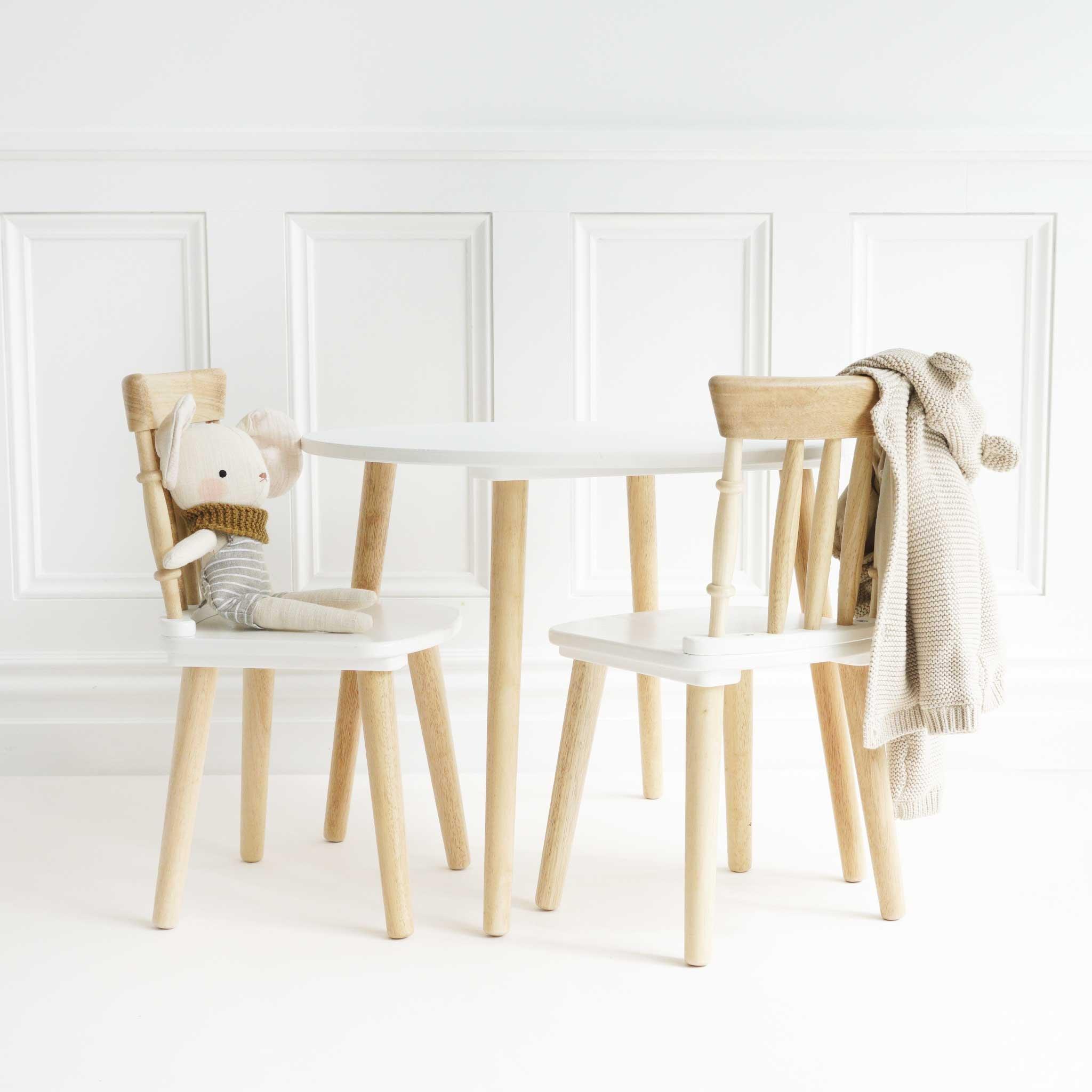 Children's Wooden Table and Chairs image number 3
