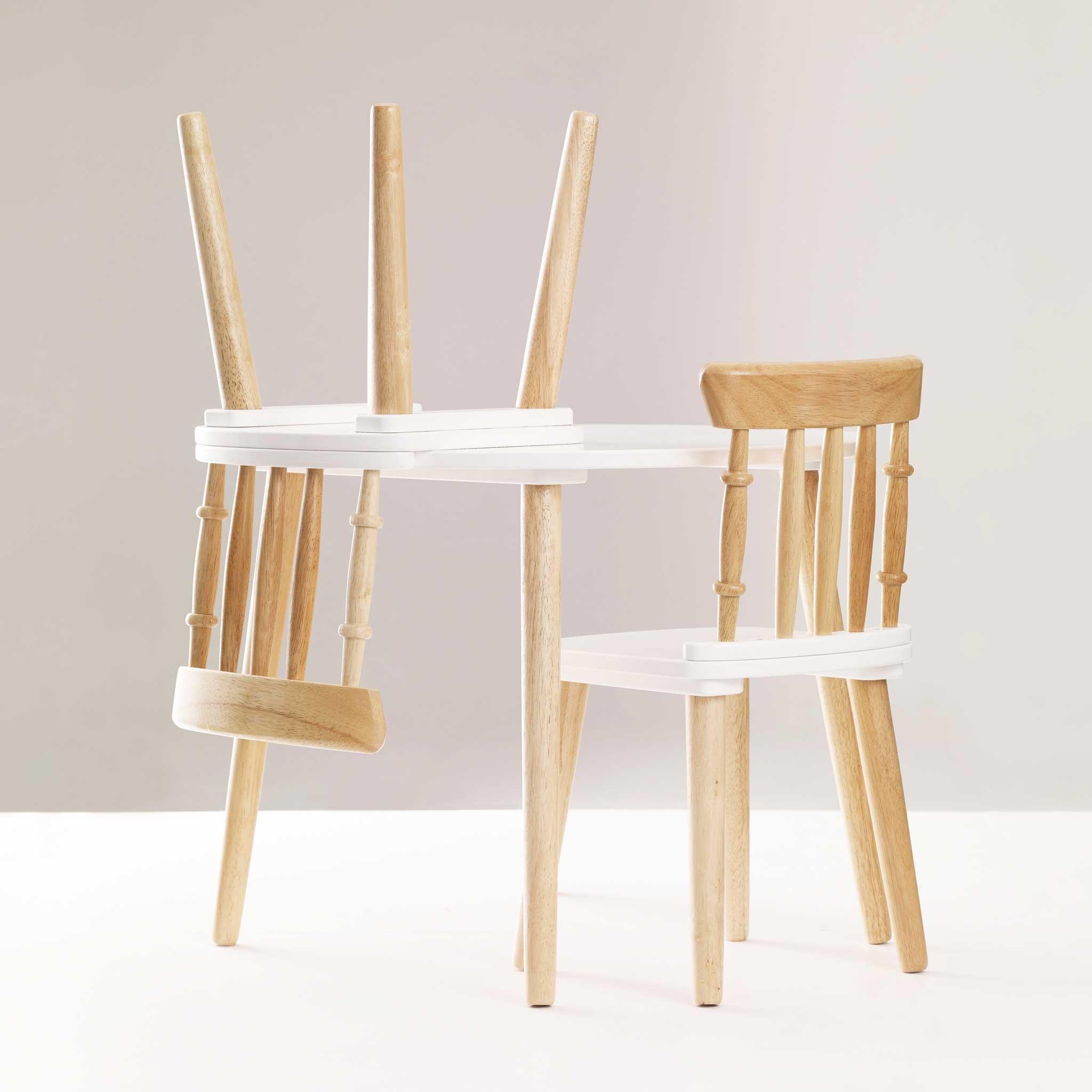 Children's Wooden Table and Chairs image number 1