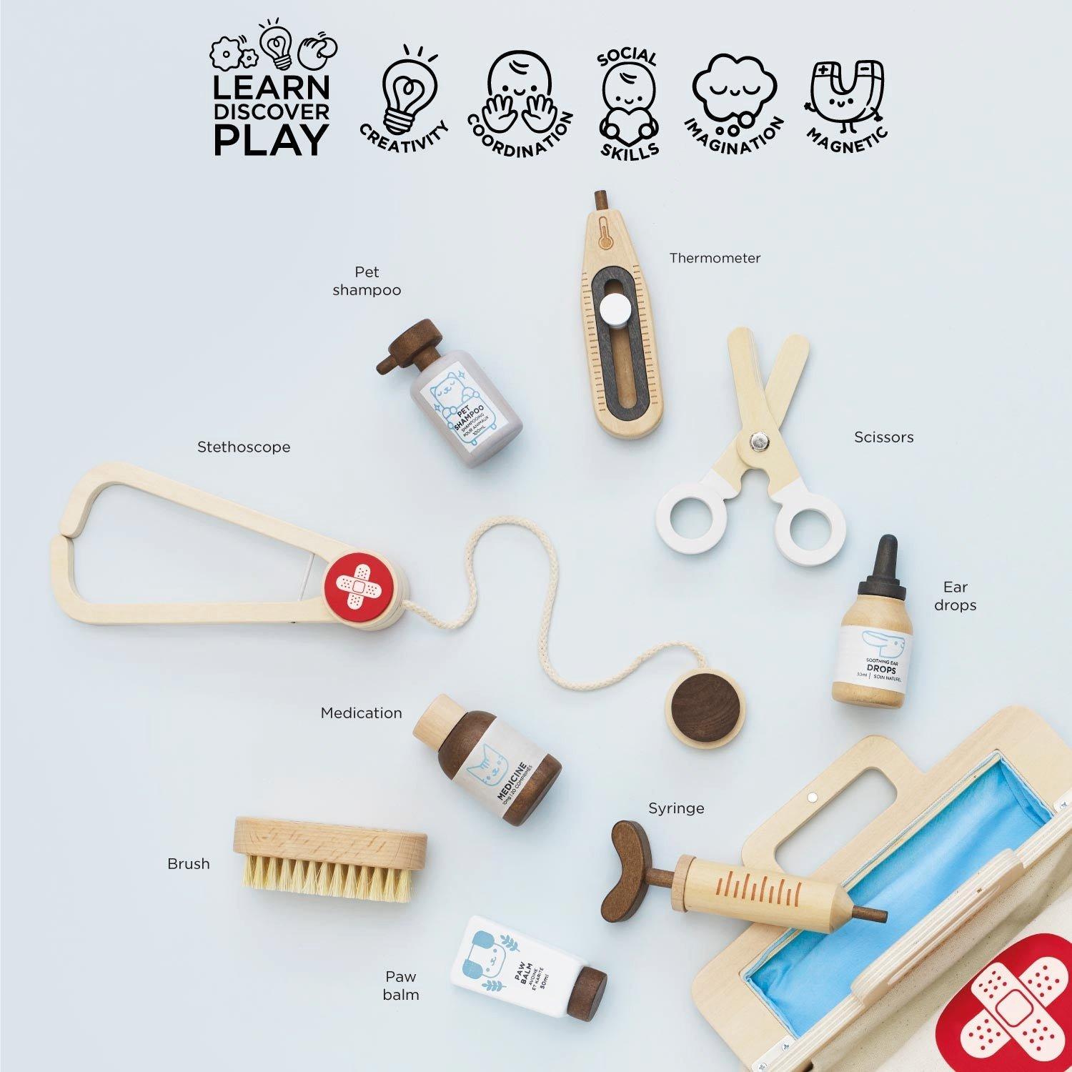 Animal Vet Set – 10 Piece image number 1
