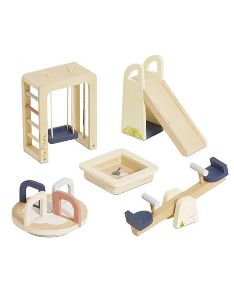 Wooden Dolls house Outdoor Play Furn – 5 Piece