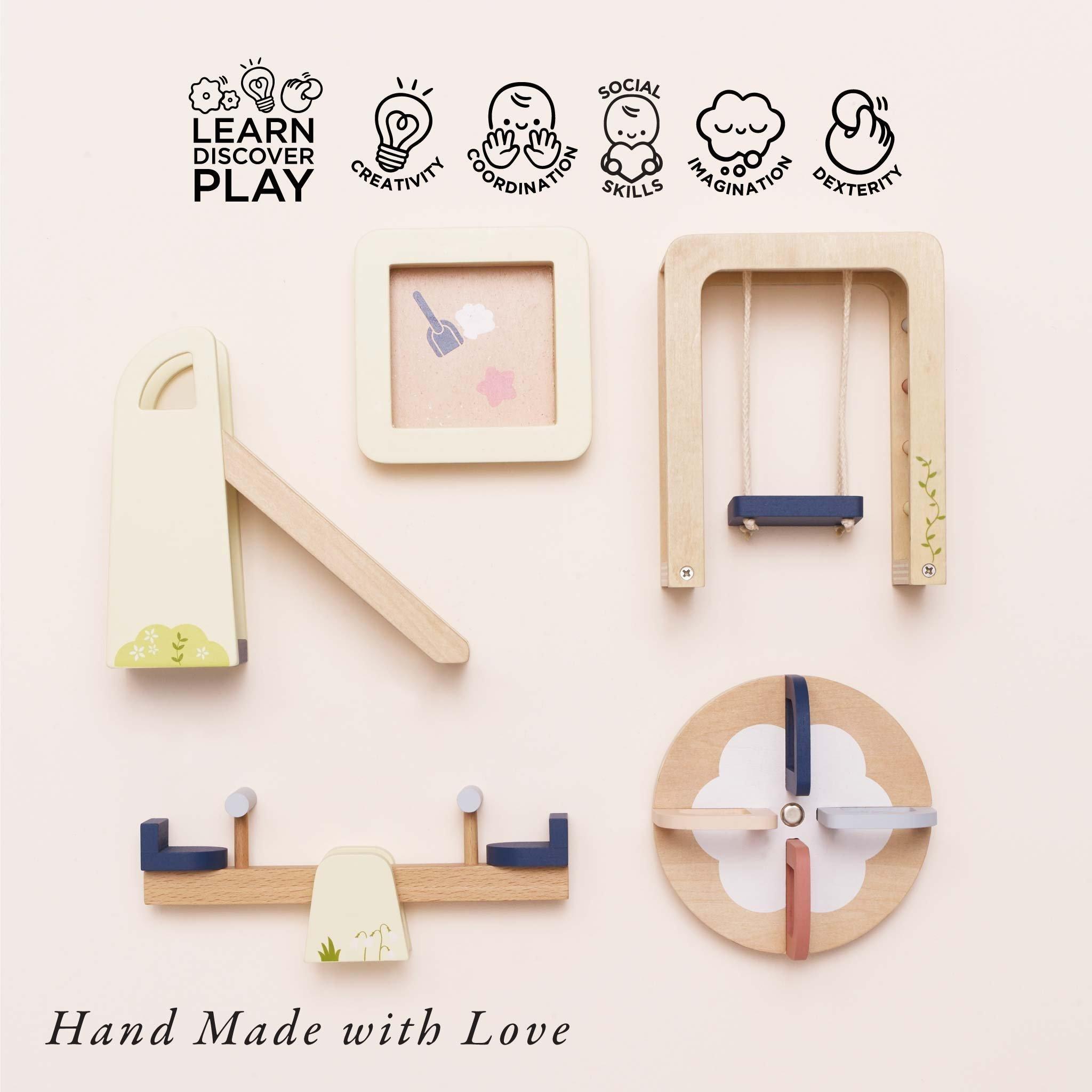Wooden Dolls house Outdoor Play Furn – 5 Piece image number 1