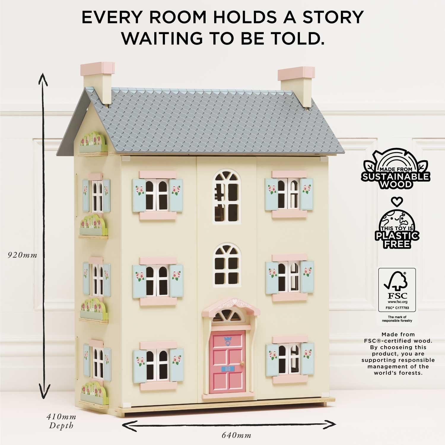 Cherry Tree Hall Wooden Dolls House image number 3