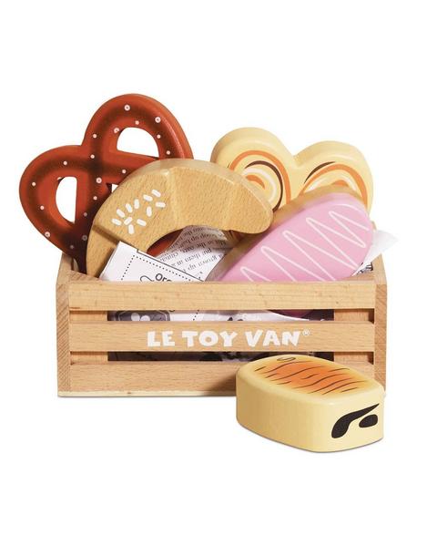 Bakery & Patisserie Wooden Market Crate - 6 Piece