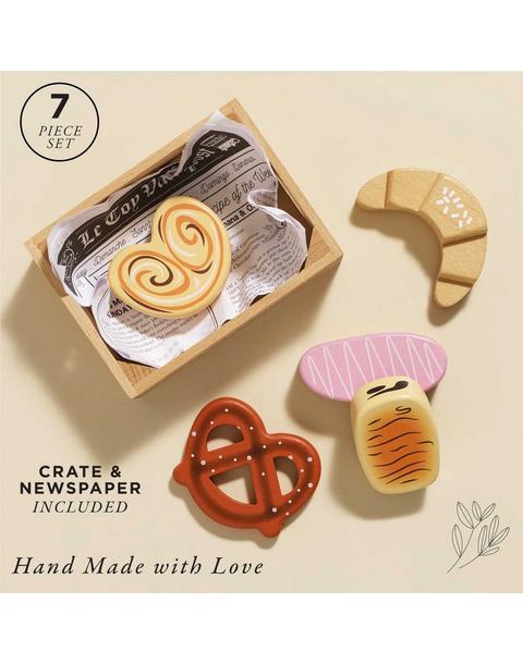 Bakery & Patisserie Wooden Market Crate - 6 Piece