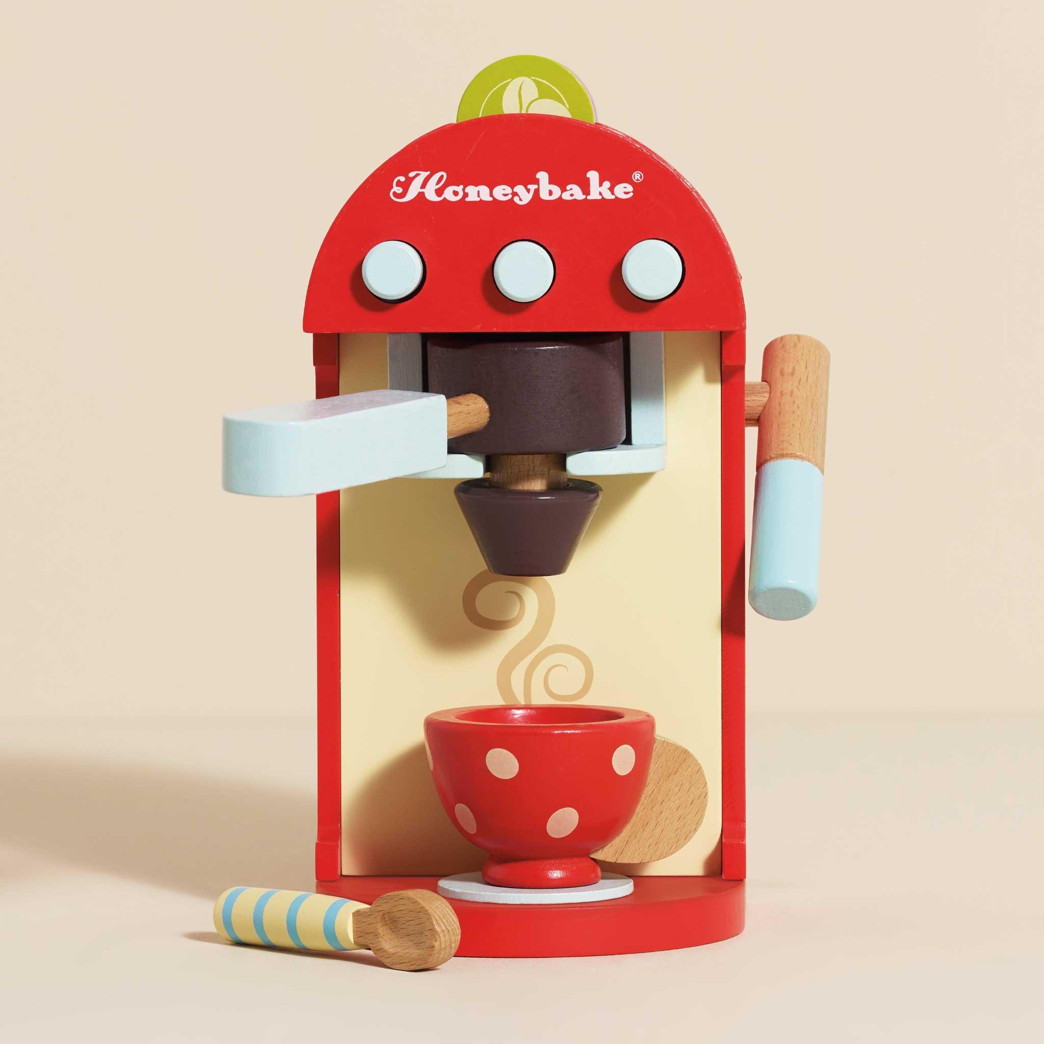 Wooden Toy Coffee Machine & Pods image number 1