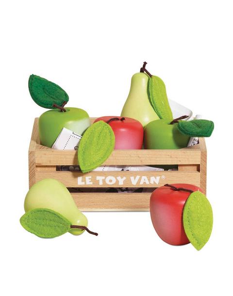 Orchard Fruits Wooden Market Crate - 7 Piece