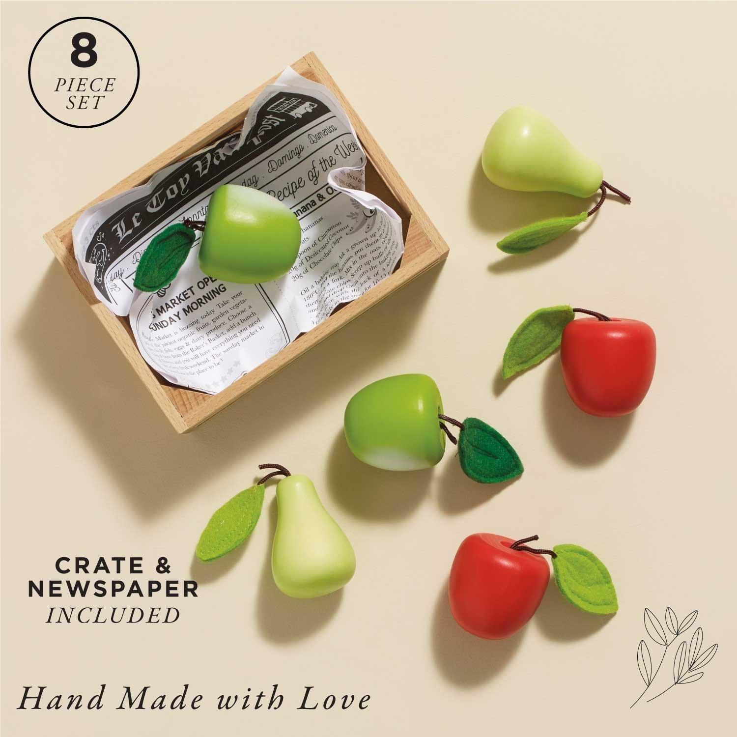 Orchard Fruits Wooden Market Crate - 7 Piece image number 1