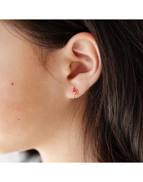 Flamingo Stud Earring