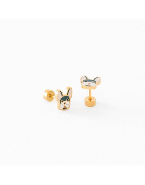 Frenchie Stud Earring