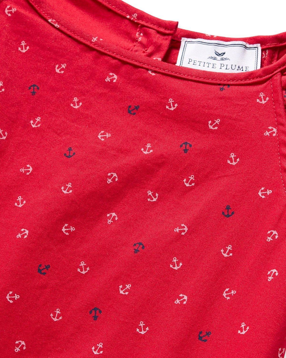 Girl's Twill Amelie Nightgown in Anchors Away image number 3