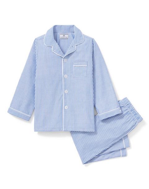 French Blue Seersucker Pajama Set