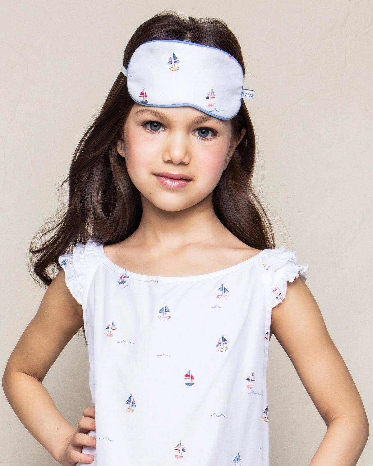 Girl's Twill Amelie Nightgown in Bateau image number 1