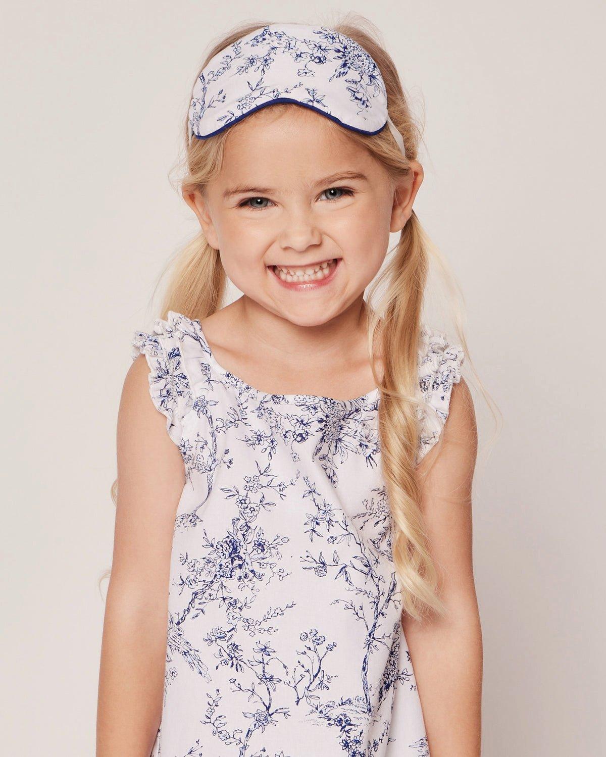 Girl's Twill Amelie Nightgown in Blue Timeless Toile image number 2