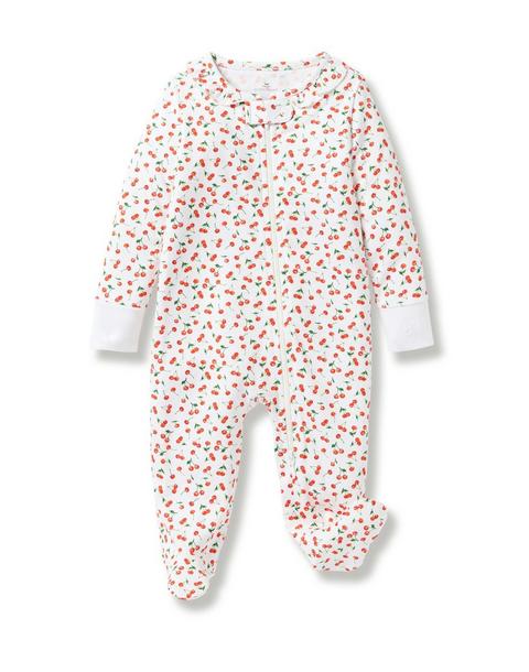Baby Pima Romper in Cherry Orchard