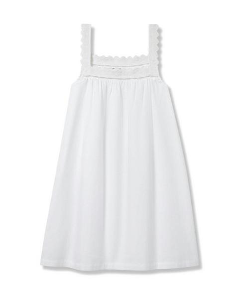 Women's Twill Esme Nightgown in White