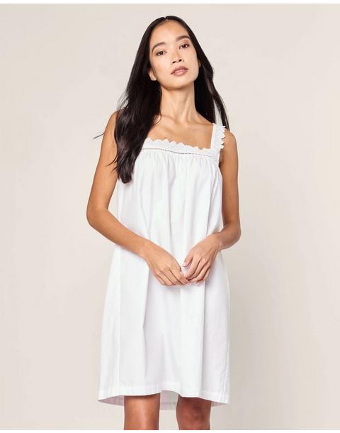 Women's Twill Esme Nightgown in White