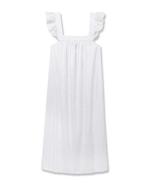 Women's Twill Clara Nightgown in White