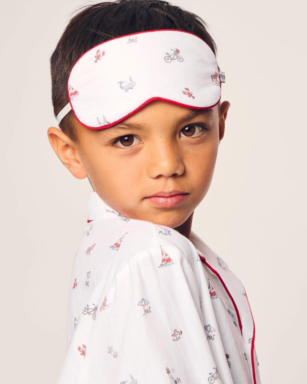 Kid's Twill Sleep Mask in Coastal Charms image number 1