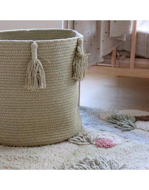 Basket Woody Olive