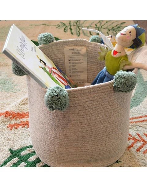 Basket Bubbly Natural-Green