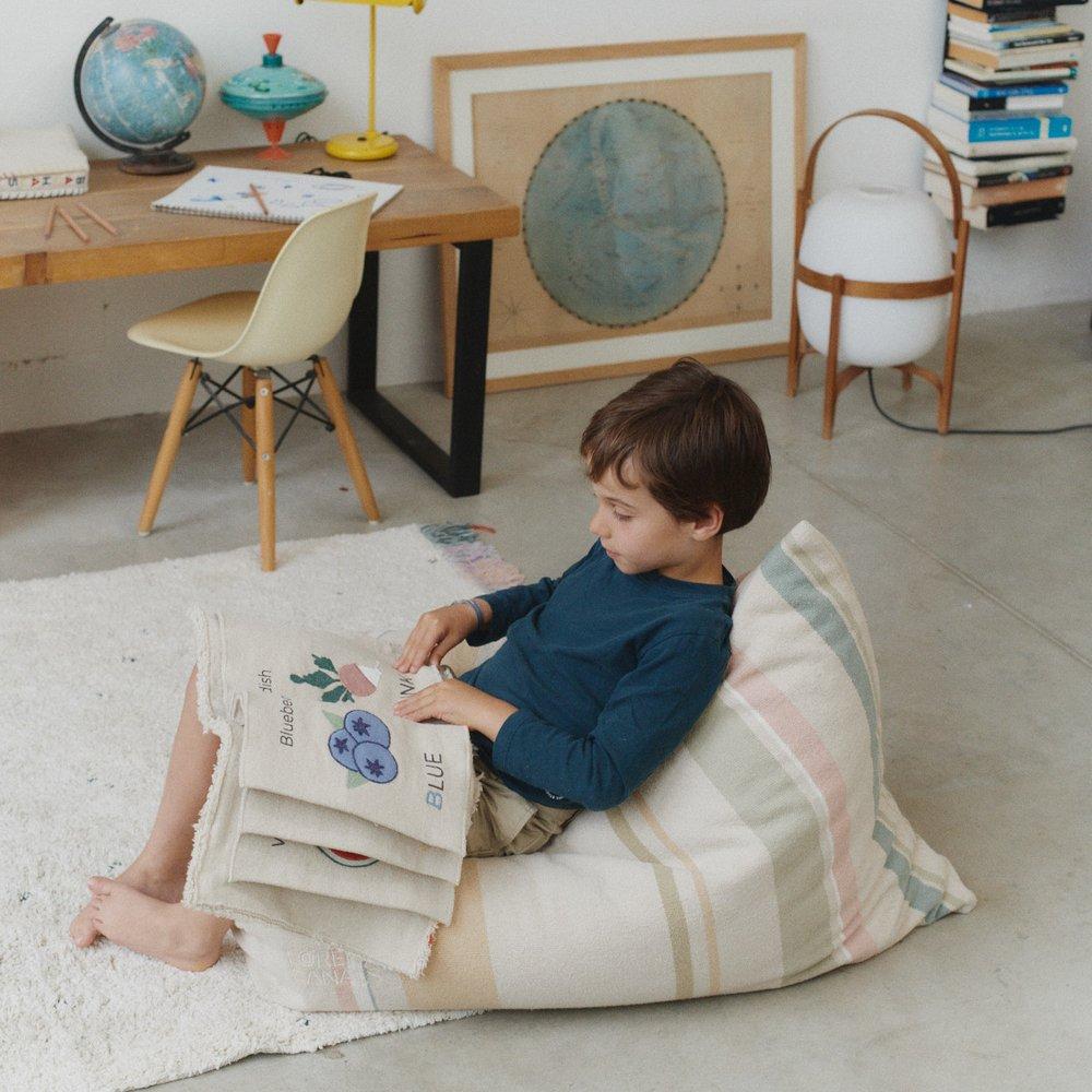 Pouf Cleo Multi Stripe image number 2