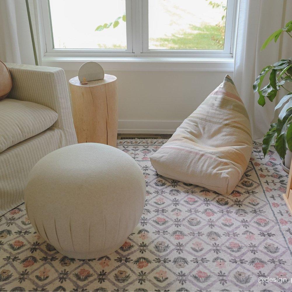 Pouf Cleo Multi Stripe image number 3