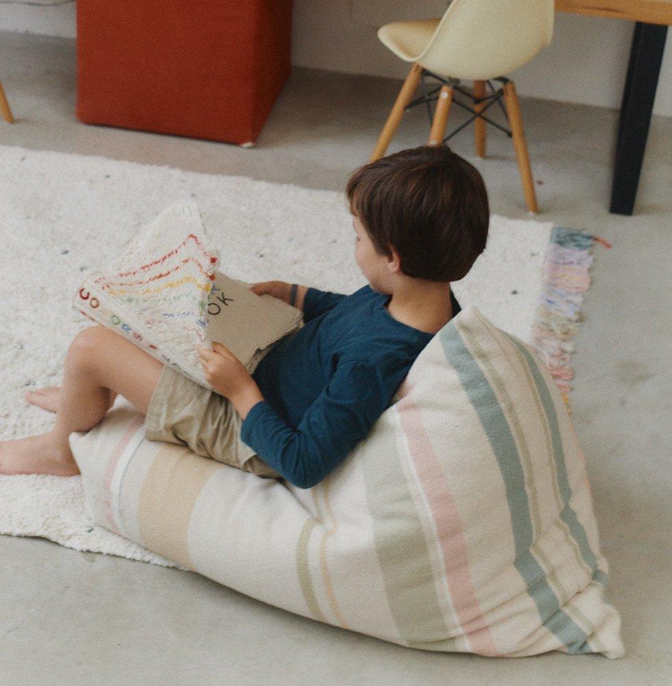 Pouf Cleo Multi Stripe image number 1
