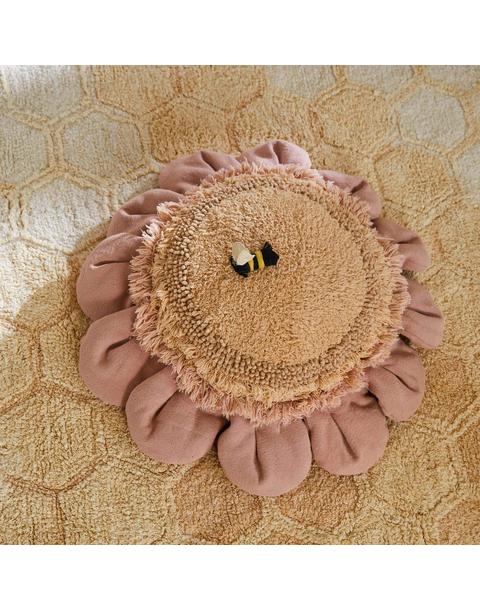 Floor Cushion Pink Daisy