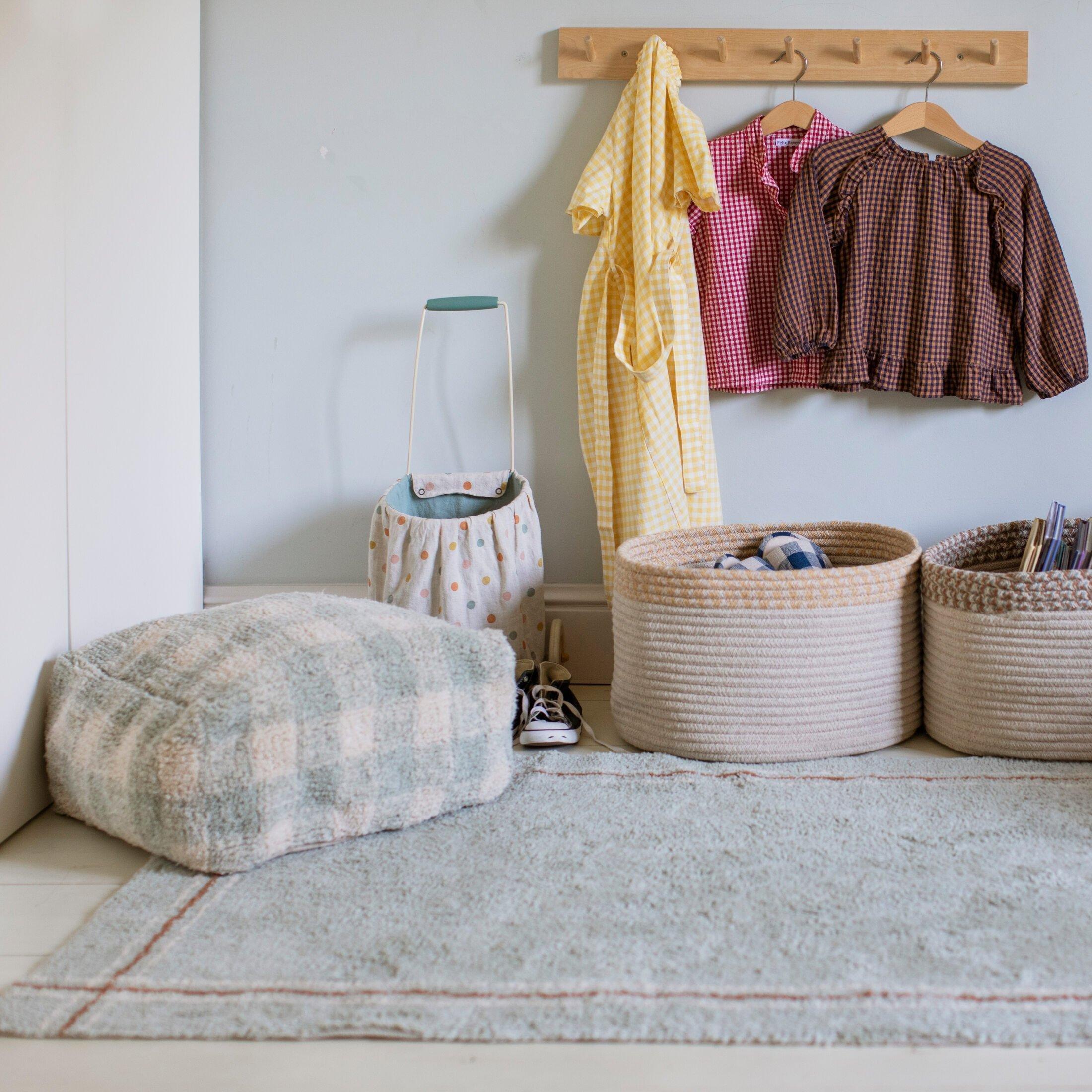 Pouf Vichy Blue Sage image number 3