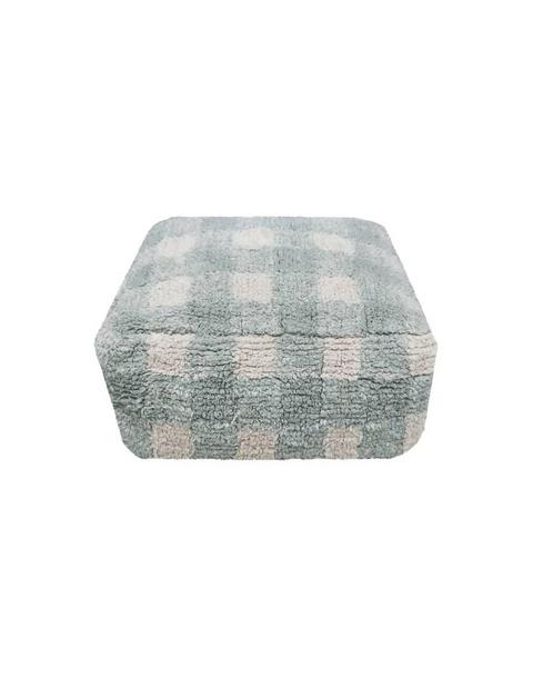 Pouf Vichy Blue Sage