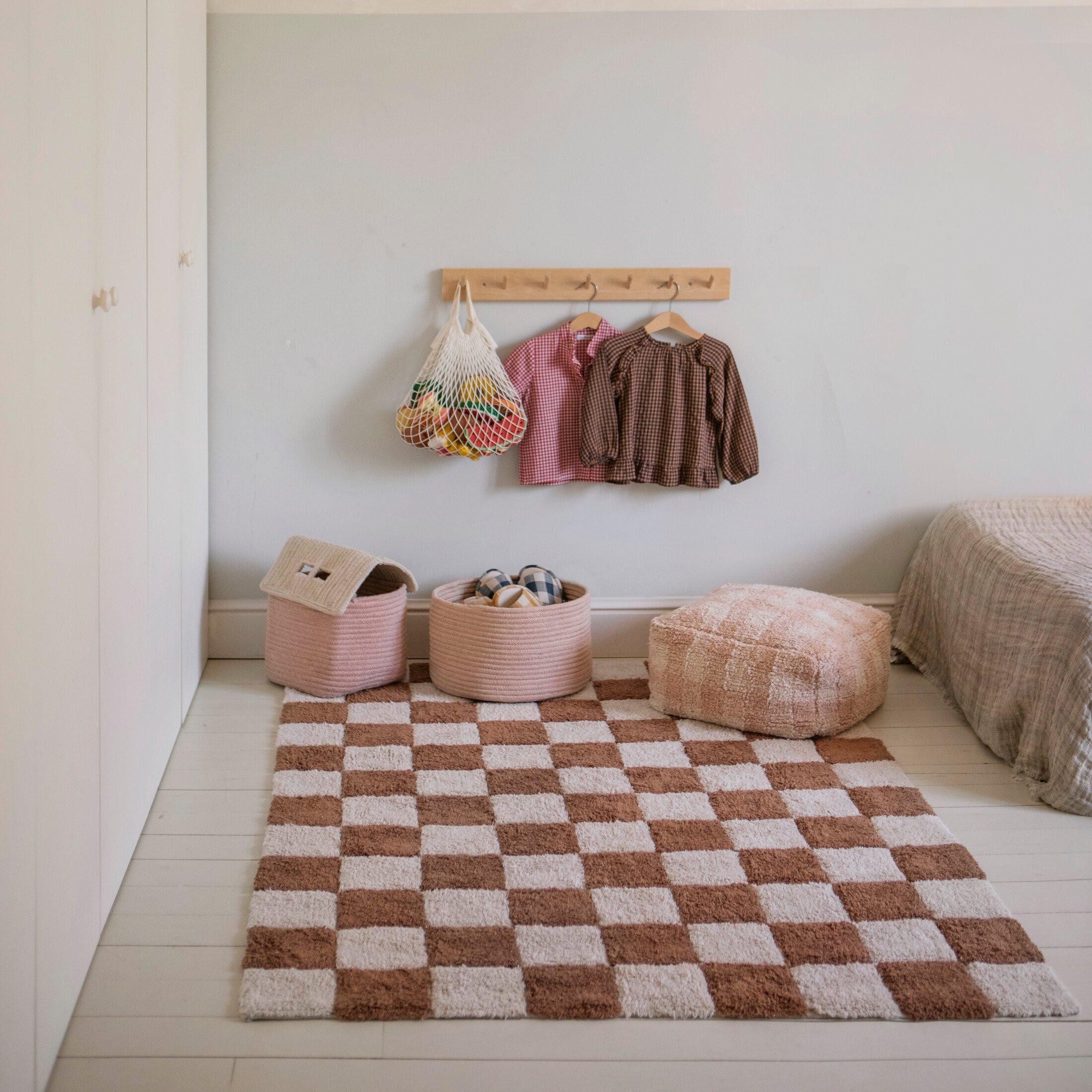 Pouf Vichy Rose image number 2