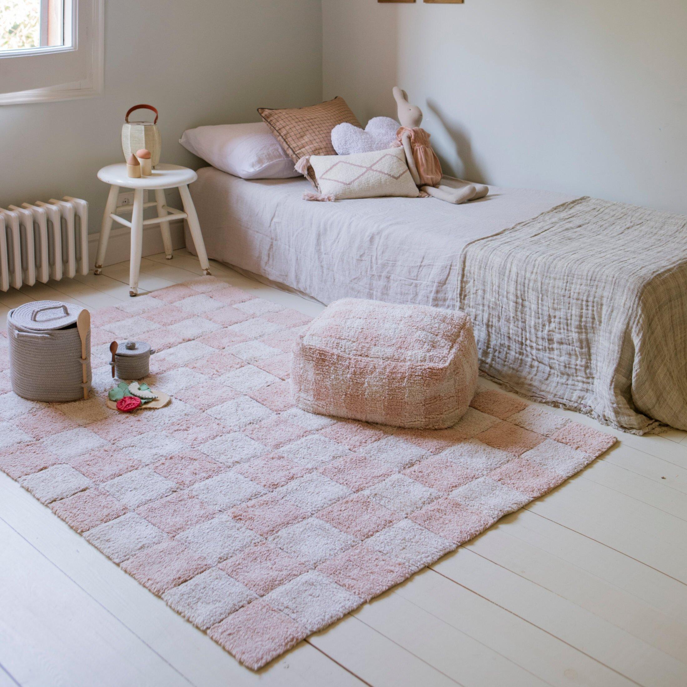 Pouf Vichy Rose image number 3