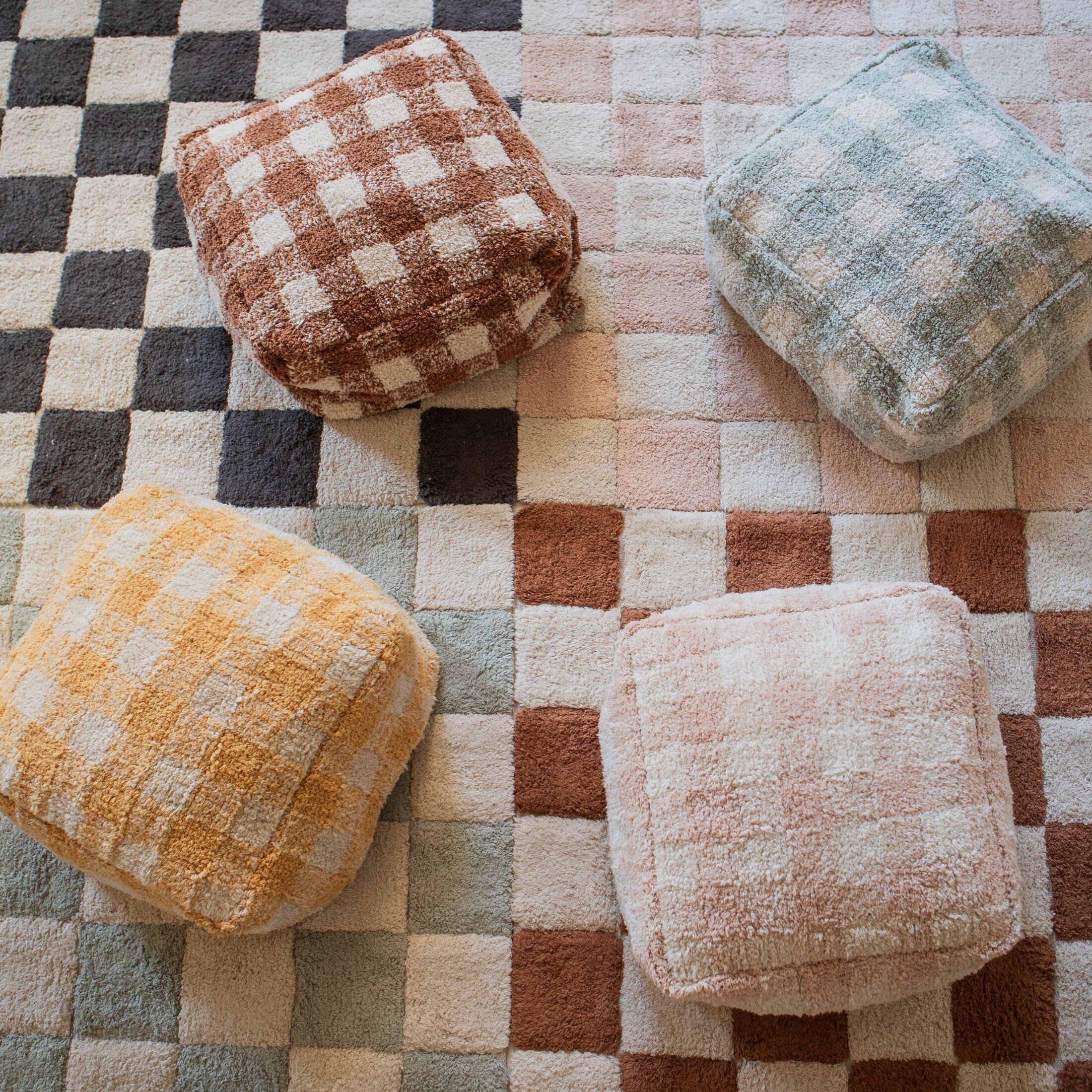 Pouf Vichy Rose image number 1