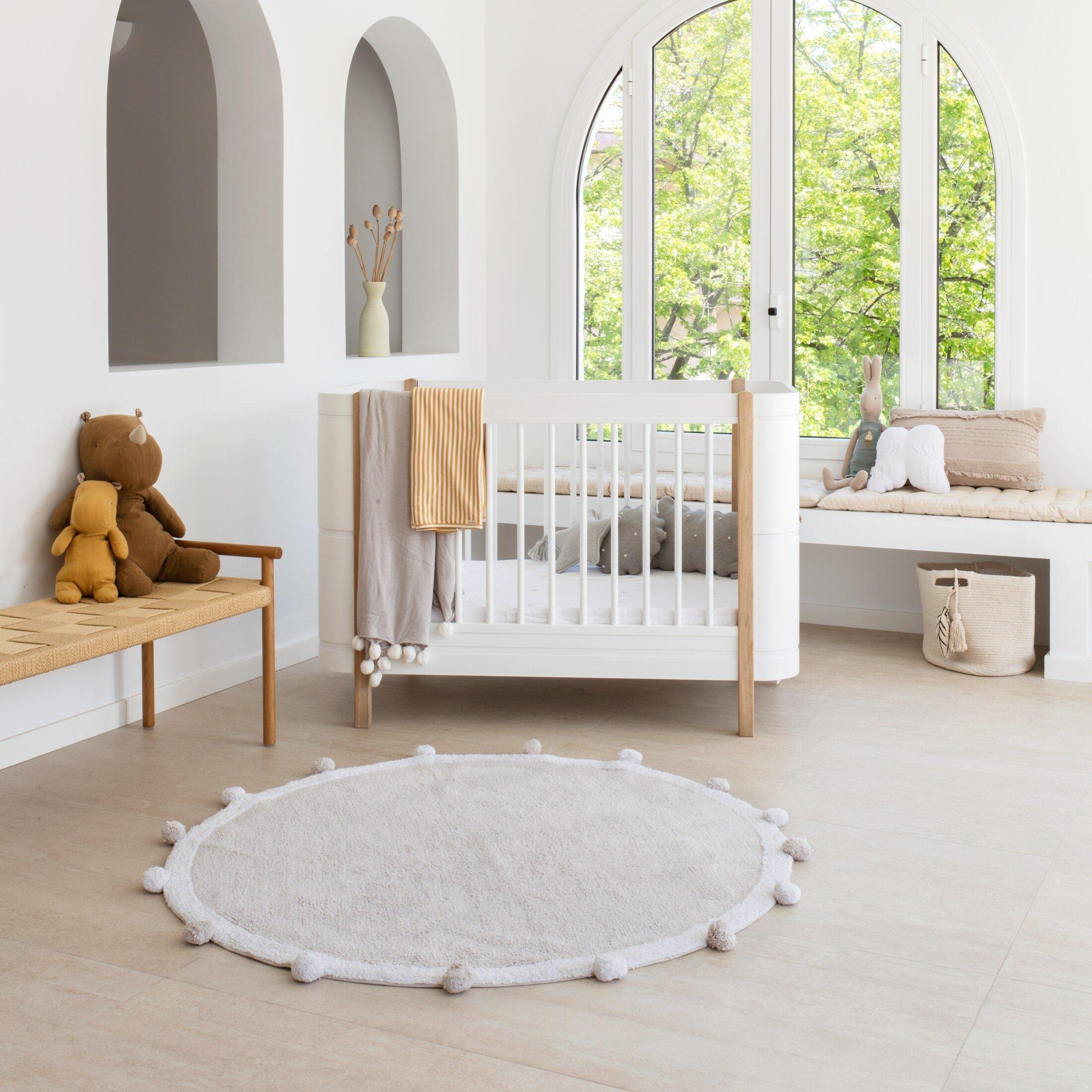 Washable Rug Bubbly Light Grey - White image number 1