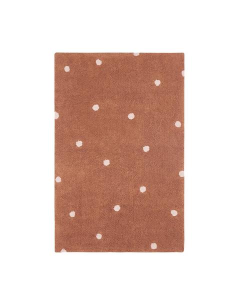 Washable Rug Mini Dot Chestnut