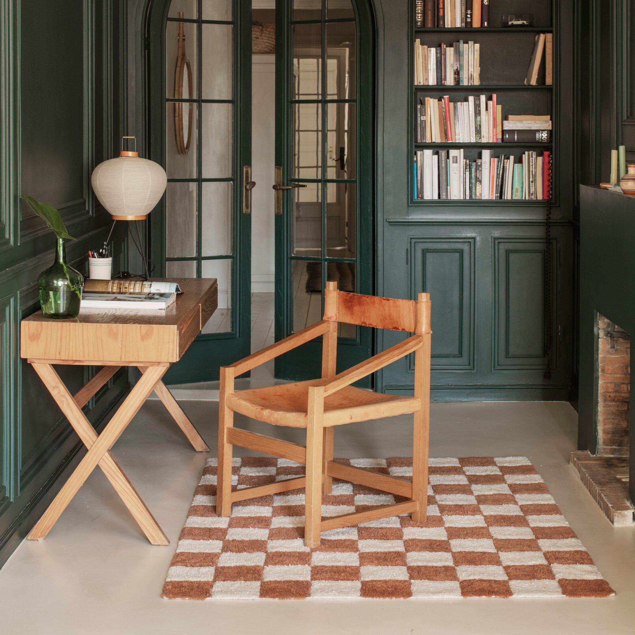 Washable Rug Kitchen Tiles Toffee image number 3