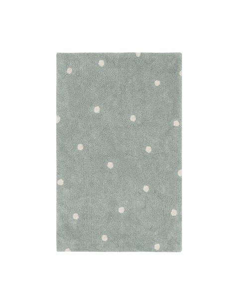 Washable Rug Mini Dot Blue Sage