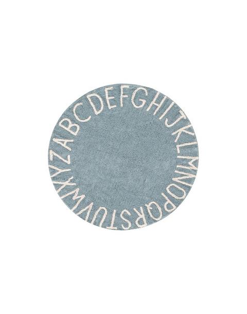 Washable Rug ABC Natural Vintage Blue