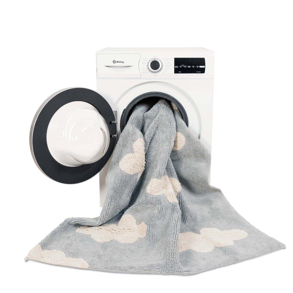 Washable Rugs Clouds Grey image number 2