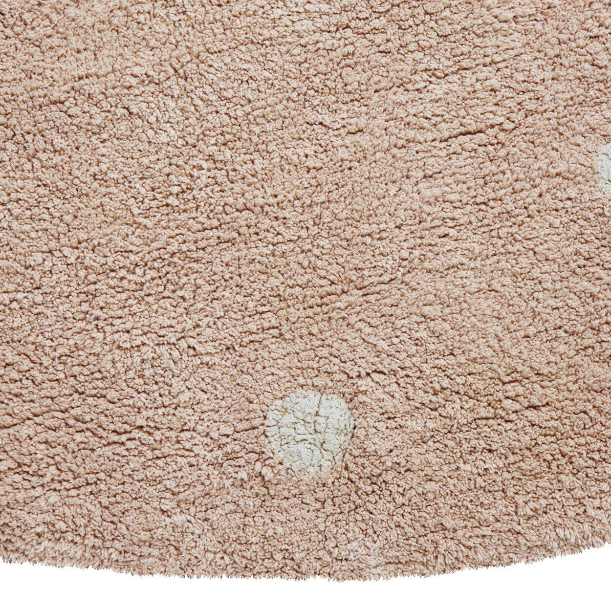 Washable Rug Round Dot  Rose image number 3