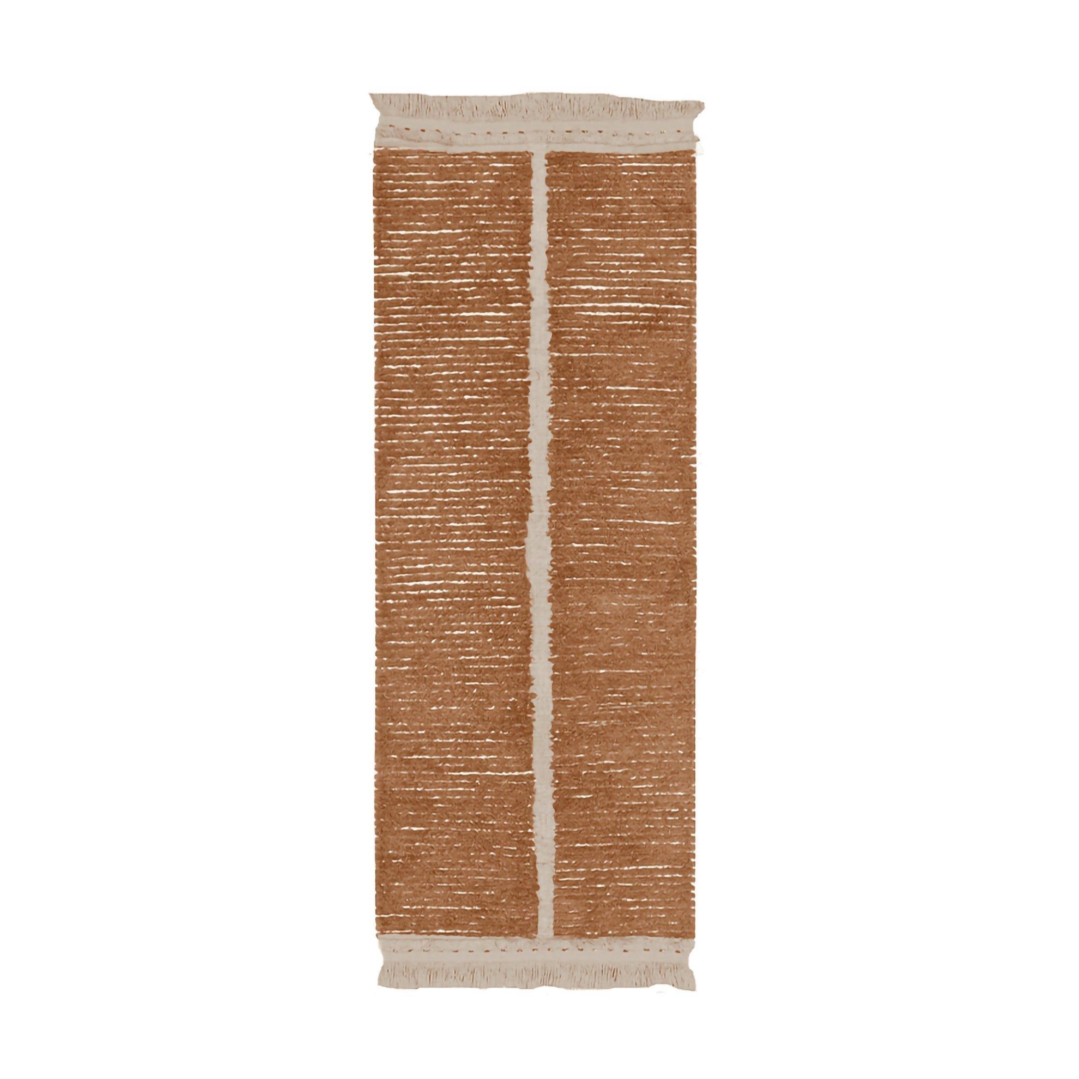 Reversible Washable Runner Rug Duetto Toffee