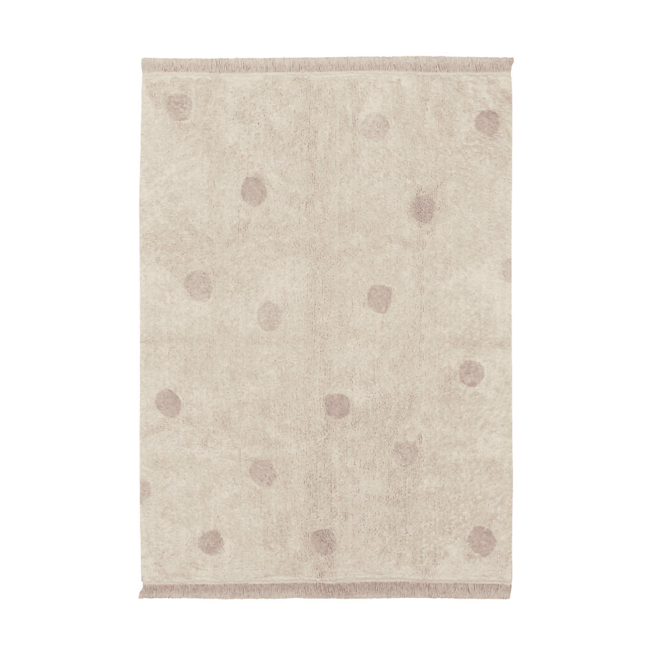 Washable Rug Hippy Dots Vintage Nude