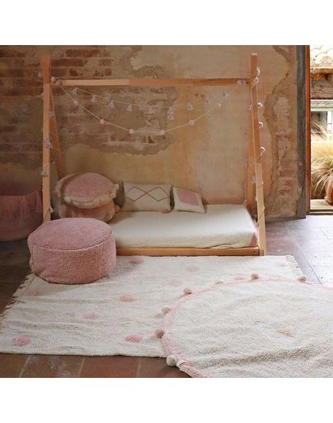 Washable Rug Hippy Dots Vintage Nude